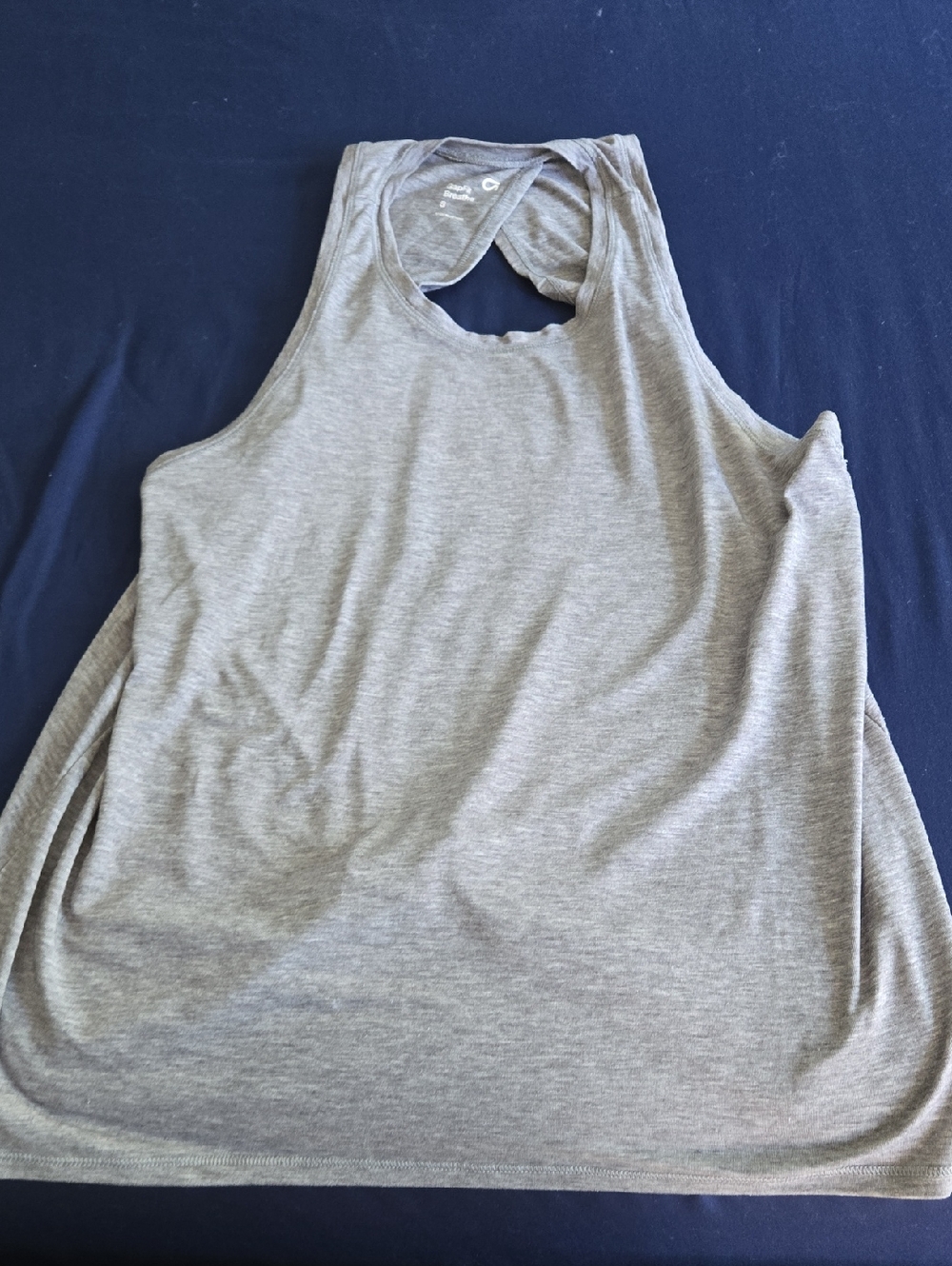 Womens Gap Gray Racerback Tank Top